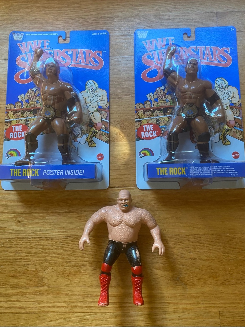The Rock & George the Animal Steele Action Figures - Mattel LJN